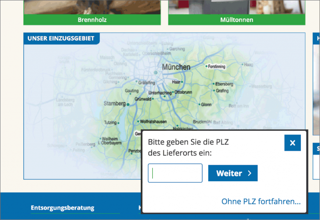 Liefergebiet und regionale Preise werden flexibel über individuelle Preiszonen gesteuert